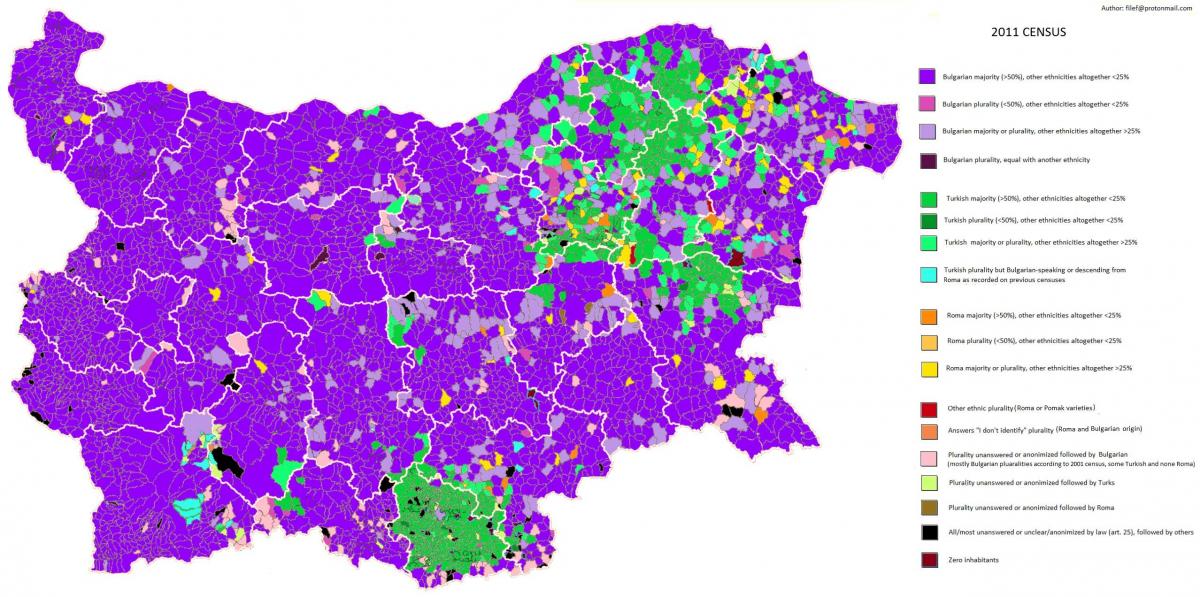 kat jeyografik nan etnik Bilgari