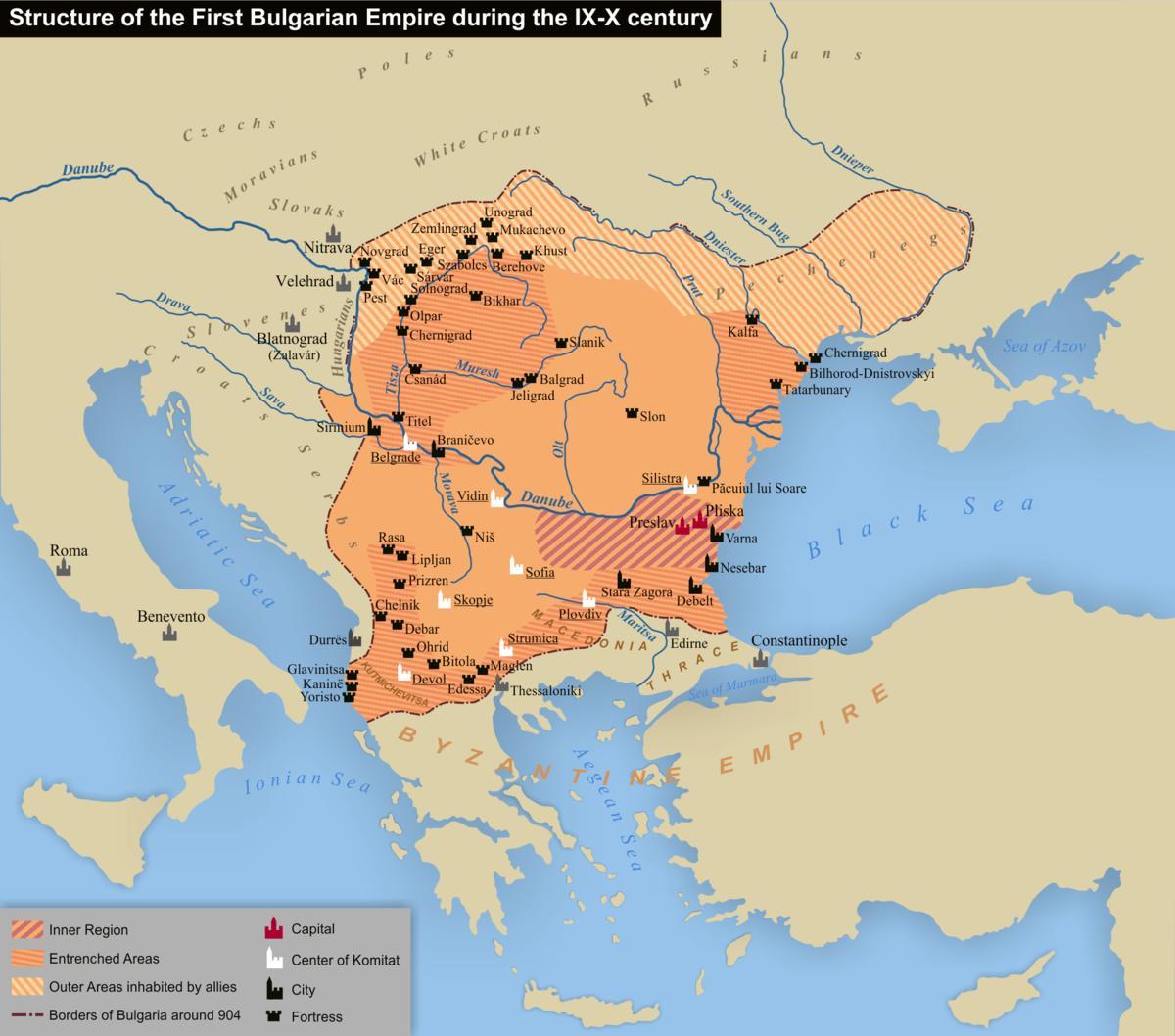 kat jeyografik nan Bulgarian anpi