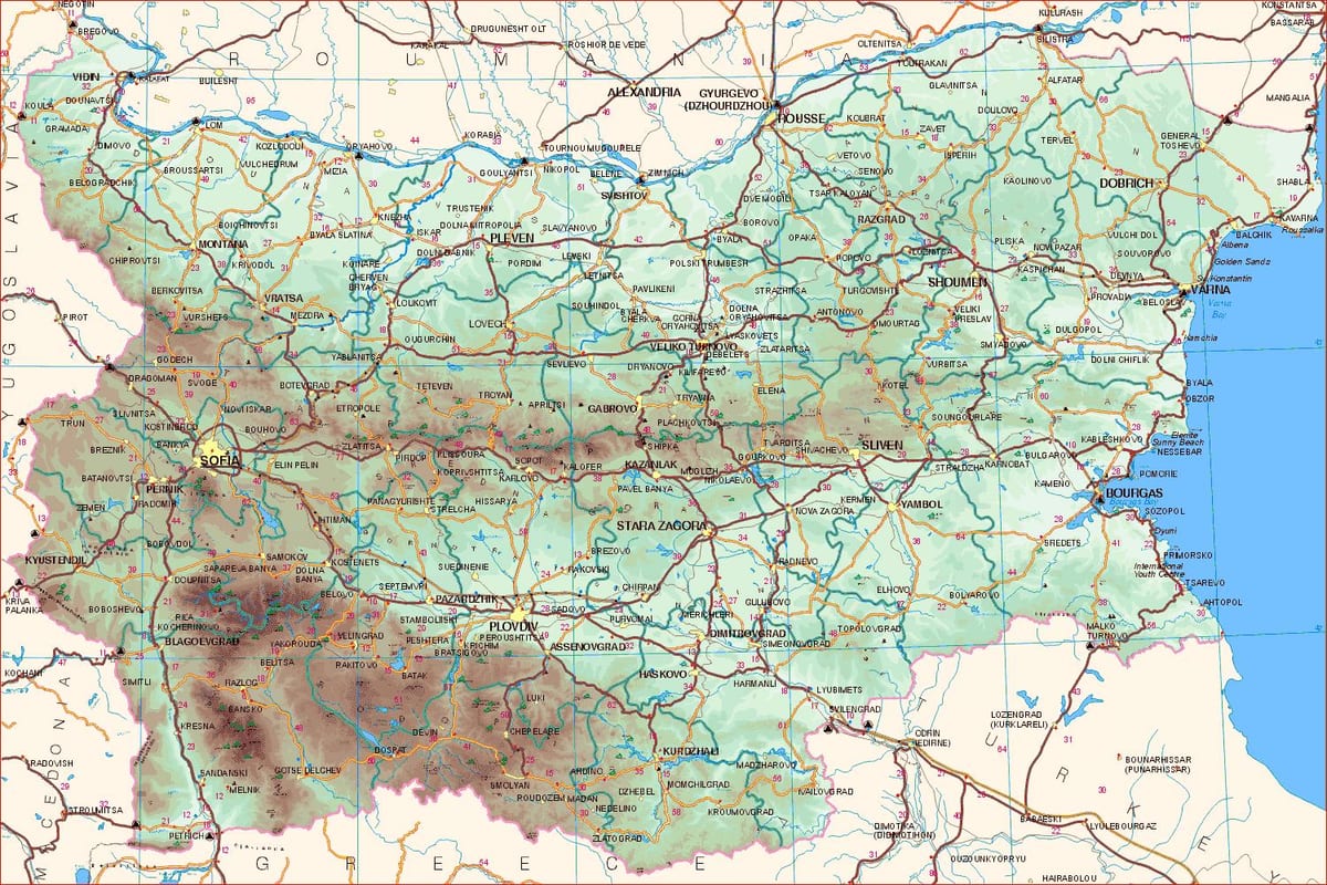kat jeyografik nan Bulgarian kòt
