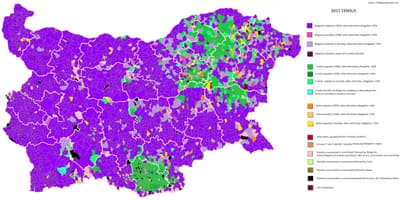 Kat jeyografik nan etnik Bilgari