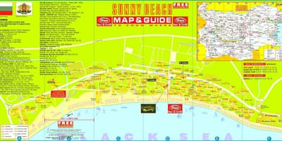 Kat jeyografik la touris nan beach sunny nan Bilgari